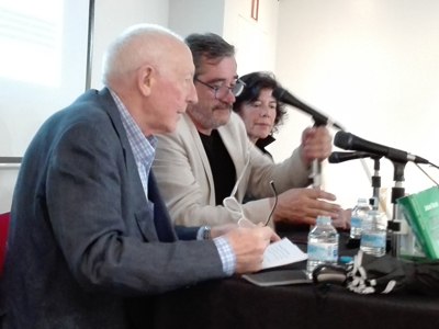 con Isabel Celaá, Joseba Arregi, Andoni Unzalu
